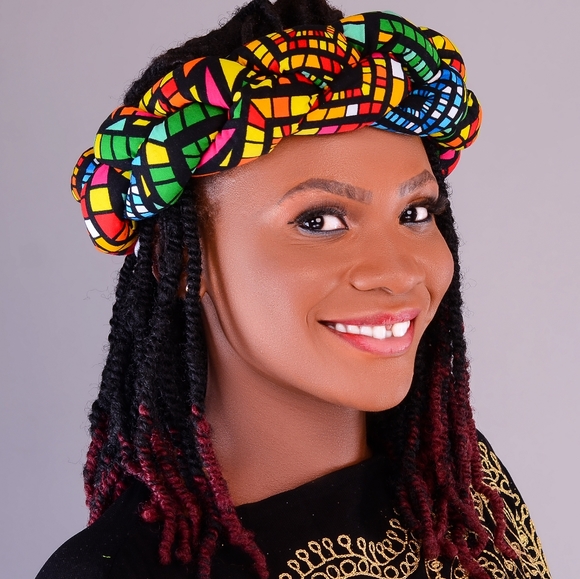 COPY - African/Ankara braided  headbands - Picture 4 of 5